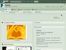 Tablet Screenshot of pleamar.deviantart.com