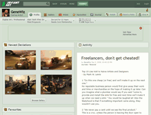 Tablet Screenshot of genewiz.deviantart.com