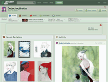 Tablet Screenshot of dedechoutinette.deviantart.com