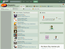 Tablet Screenshot of funyjunk.deviantart.com