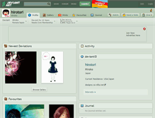 Tablet Screenshot of hirotori.deviantart.com
