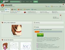 Tablet Screenshot of nekocielxd.deviantart.com