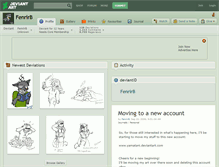 Tablet Screenshot of fenrirb.deviantart.com