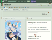 Tablet Screenshot of khakipants12.deviantart.com