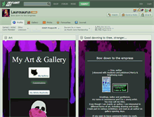 Tablet Screenshot of laurosaurus.deviantart.com