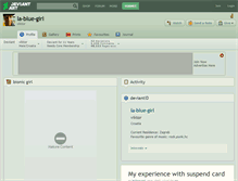 Tablet Screenshot of la-blue-girl.deviantart.com