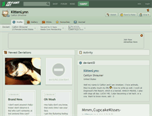 Tablet Screenshot of kittenlynn.deviantart.com