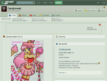 Tablet Screenshot of candysweet.deviantart.com