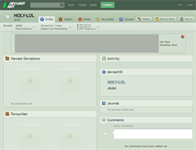 Tablet Screenshot of holy-lol.deviantart.com
