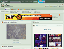 Tablet Screenshot of ajtalon.deviantart.com