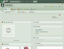Tablet Screenshot of chutriel235.deviantart.com