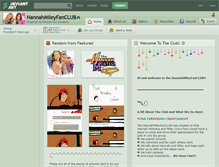 Tablet Screenshot of hannahmileyfanclub.deviantart.com