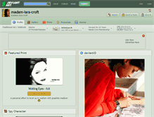 Tablet Screenshot of madam-lara-croft.deviantart.com
