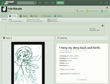 Tablet Screenshot of i-do-like-pie.deviantart.com