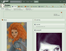 Tablet Screenshot of firelake.deviantart.com
