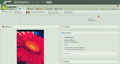 Desktop Screenshot of cristal-line.deviantart.com