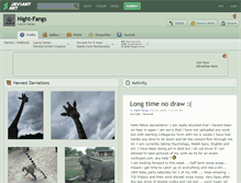 Tablet Screenshot of night-fangs.deviantart.com