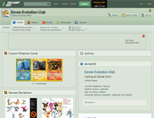 Tablet Screenshot of eevee-evolution-club.deviantart.com