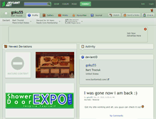 Tablet Screenshot of goku55.deviantart.com