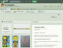 Tablet Screenshot of hornedangel04.deviantart.com