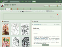 Tablet Screenshot of karaokecowboy76.deviantart.com