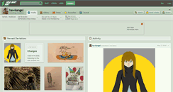 Desktop Screenshot of hawkangel.deviantart.com