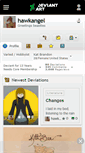 Mobile Screenshot of hawkangel.deviantart.com