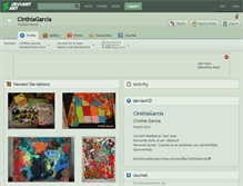 Tablet Screenshot of cinthiagarcia.deviantart.com