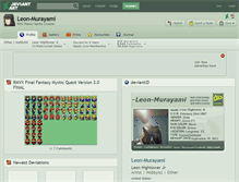 Tablet Screenshot of leon-murayami.deviantart.com