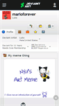 Mobile Screenshot of marioforever.deviantart.com
