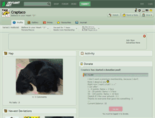 Tablet Screenshot of craptaco.deviantart.com