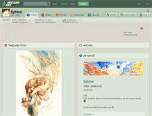 Tablet Screenshot of ephirel.deviantart.com
