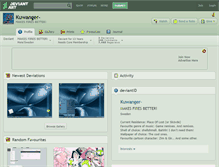 Tablet Screenshot of kuwanger-.deviantart.com