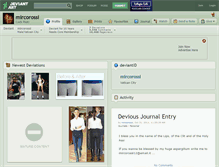 Tablet Screenshot of mircorossi.deviantart.com