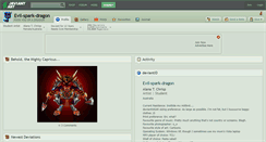 Desktop Screenshot of evil-spark-dragon.deviantart.com