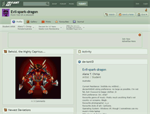 Tablet Screenshot of evil-spark-dragon.deviantart.com