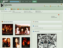 Tablet Screenshot of kathywebs.deviantart.com