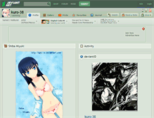 Tablet Screenshot of kuro-38.deviantart.com