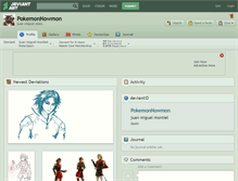 Tablet Screenshot of pokemonnowmon.deviantart.com