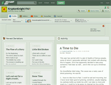 Tablet Screenshot of kryptonknight1961.deviantart.com