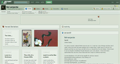 Desktop Screenshot of bel-serpente.deviantart.com