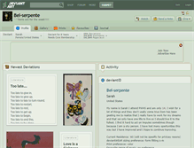 Tablet Screenshot of bel-serpente.deviantart.com