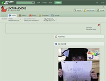 Tablet Screenshot of d0ct0r-devi0us.deviantart.com