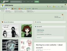 Tablet Screenshot of chibi-bunny.deviantart.com