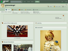 Tablet Screenshot of poisonedangel.deviantart.com