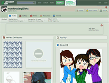 Tablet Screenshot of monkeystargiblets.deviantart.com