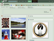 Tablet Screenshot of echoalan.deviantart.com