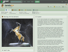 Tablet Screenshot of kamaite.deviantart.com