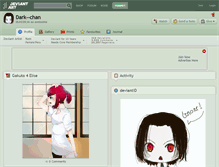 Tablet Screenshot of dark--chan.deviantart.com