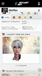 Mobile Screenshot of morfex.deviantart.com